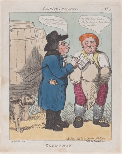 Exciseman, 10 de setembro de 1799., 10 de setembro de 1799. de Thomas Rowlandson