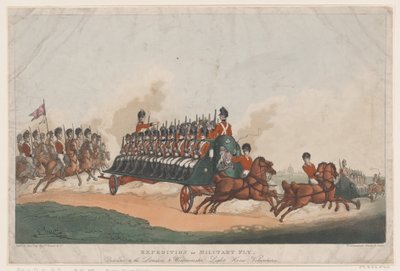 Expedition, ou Military Fly, 16 de maio de 1798., 16 de maio de 1798. de Thomas Rowlandson