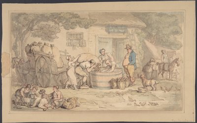 Cena agrícola de Thomas Rowlandson