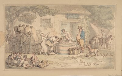 Cena agrícola, 1780-1827. de Thomas Rowlandson
