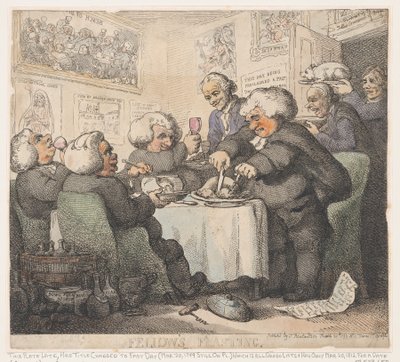 Festa dos Bolsistas de Thomas Rowlandson