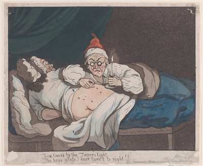 Cinco vezes à luz do Círio, A ampulheta que tornei noite!!, 1793., 1793. de Thomas Rowlandson