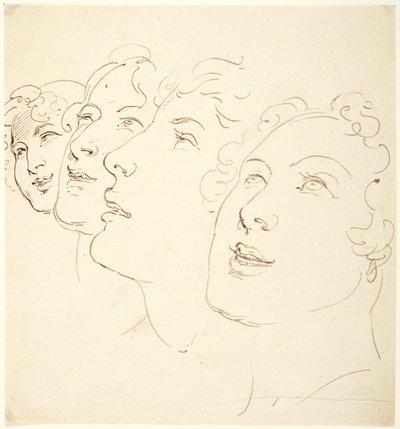 Quatro Cabeças de Thomas Rowlandson