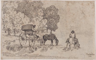 Four Wheel Chaise, 10 de Abril de 1785., 10 de Abril de 1785. de Thomas Rowlandson