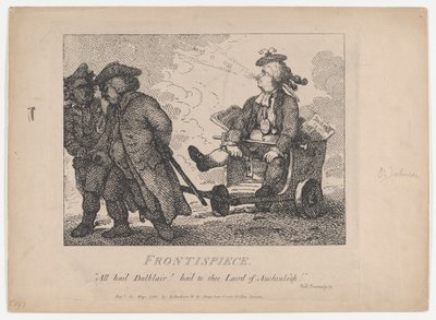 Belezas pitorescas do frontispício de Boswell, Primeira Parte, 15 de maio de 1786., 15 de maio de 1786. de Thomas Rowlandson