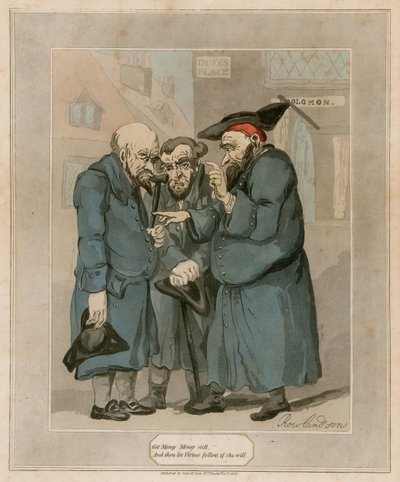 Obter dinheiro ainda de Thomas Rowlandson