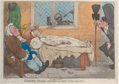 Desistir do fantasma ou demais, 1813., 1813. de Thomas Rowlandson