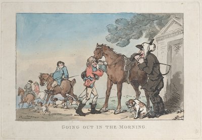 Saindo de Manhã, 1787., 1787. de Thomas Rowlandson