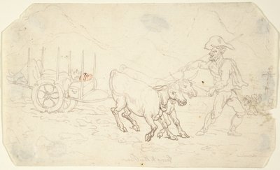 Ficar doente na retaguarda de Thomas Rowlandson