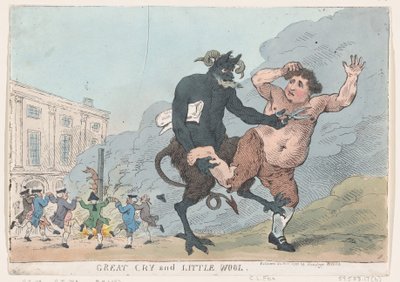 Great Cry e Little Wool, 22 de dezembro de 1783., 22 de dezembro de 1783. de Thomas Rowlandson
