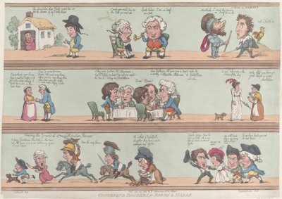 Grotesque Borders for Rooms & Halls, [20 de Novembro de 1800], reimpressão, [20 de Novembro de 1800], reimpressão. de Thomas Rowlandson