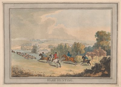 Caça à lebre de Thomas Rowlandson