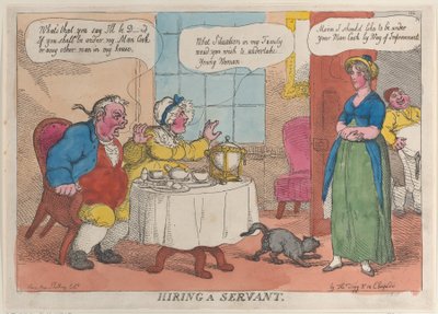 Contratando um servo, 1811., 1811. de Thomas Rowlandson