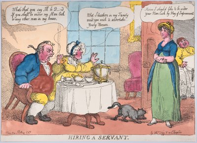Contratando um servo, 1811., 1811. de Thomas Rowlandson
