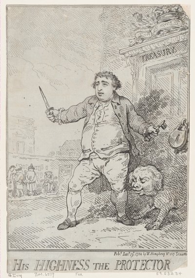 Sua Alteza o Protetor, 19 de janeiro de 1784., 19 de janeiro de 1784. de Thomas Rowlandson
