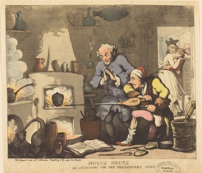 Hocus Pocus, ou Procurando a Pedra Filosofal de Thomas Rowlandson
