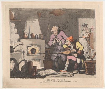 Hocus Pocus, ou Procurando a Pedra Filosofal, 12 de março de 1800., 12 de março de 1800. de Thomas Rowlandson