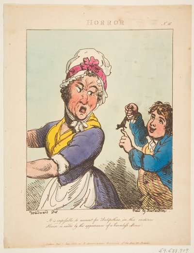 Horror, 21 de janeiro de 1800. de Thomas Rowlandson