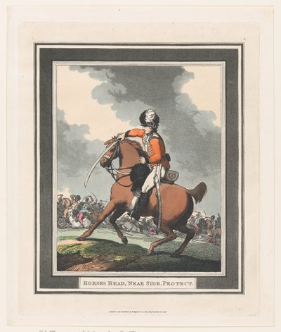 Horses Head, Near Side, Protect, 1 de setembro de 1798., 1 de setembro de 1798. de Thomas Rowlandson