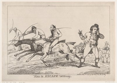 How to Escape Winning, 22 de Novembro de 1791., 22 de Novembro de 1791. de Thomas Rowlandson