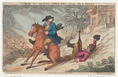 How to Travel Upon Two Legs in a Frost, 4 de Maio de 1808., 4 de Maio de 1808. de Thomas Rowlandson