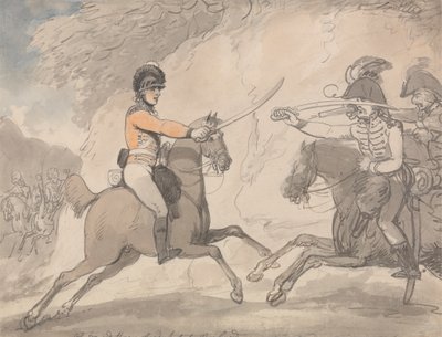 Exercício de palavras largas húngaro e Highland de Thomas Rowlandson