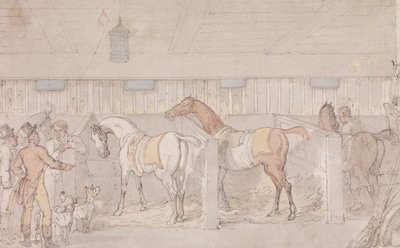 Interior de um Estábulo de Thomas Rowlandson
