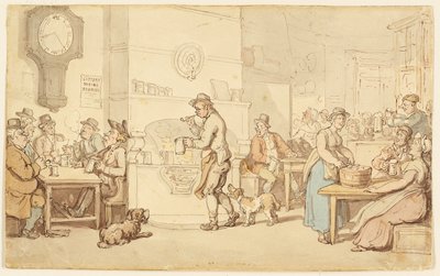 Interior de uma pousada de Thomas Rowlandson