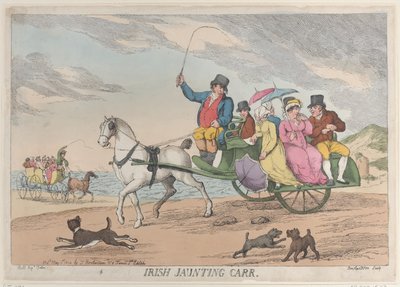 Carro de passeio irlandês, 1º de maio de 1814., 1º de maio de 1814. de Thomas Rowlandson