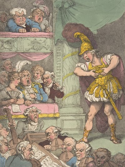 John Bull na Ópera Italiana, 2 de Outubro de 1811., 2 de Outubro de 1811. de Thomas Rowlandson
