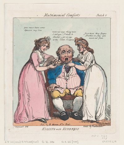 Matar com bondade, 1º de outubro de 1799., 1º de outubro de 1799. de Thomas Rowlandson