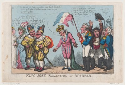 Recepção do Rei Joe em Madrid, 21 de agosto de 1808., 21 de agosto de 1808. de Thomas Rowlandson