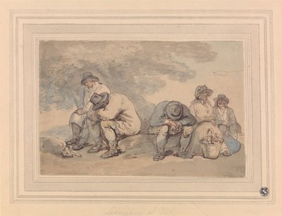 Trabalhadores em Repouso de Thomas Rowlandson