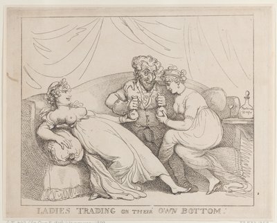 Mulheres que negociam com o próprio capital de Thomas Rowlandson