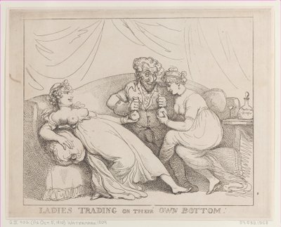 Senhoras negociando por conta própria, 5 de outubro de 1810., 5 de outubro de 1810. de Thomas Rowlandson