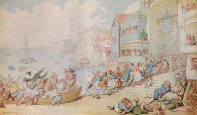 Aterragem em Greenwich, c1780 de Thomas Rowlandson