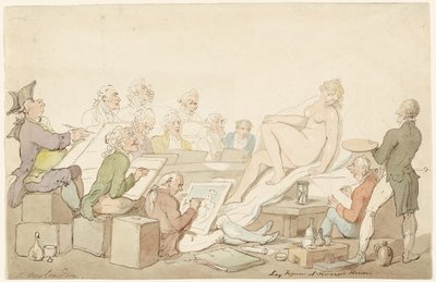 Lay Figure na Somerset House de Thomas Rowlandson
