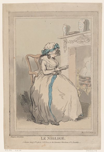 O Negligé, 6 de março de 1786., 6 de março de 1786. de Thomas Rowlandson