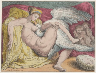 Leda e o Cisne, 1799., 1799. de Thomas Rowlandson