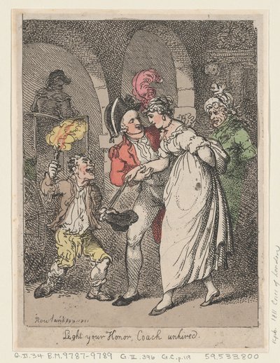 Acenda Vossa Excelência, Treinador não contratado, 1811., 1811. de Thomas Rowlandson