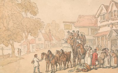Carregar uma diligência de Thomas Rowlandson
