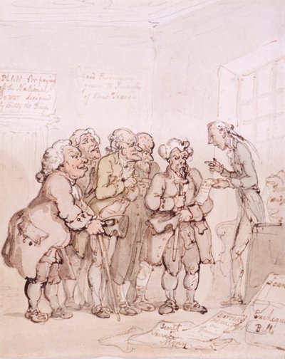 Empreiteiros de empréstimo, final do século 18 e início do século 19 de Thomas Rowlandson