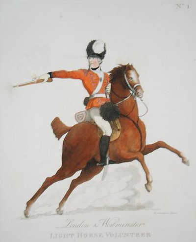 London and Westminster Light Horse Volunteer, placa 1 de 
