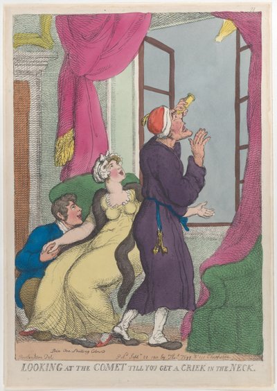 Olhando para o Cometa até ter um Crick in the Neck, 20 de Setembro de 1811., 20 de Setembro de 1811. de Thomas Rowlandson