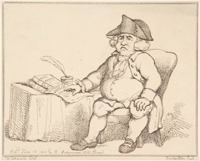 Homem à Mesa de Thomas Rowlandson