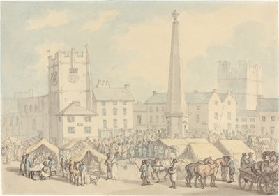 Dia de mercado em Richmond em Yorkshire de Thomas Rowlandson