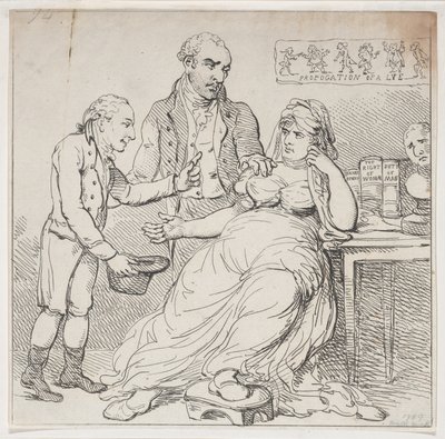 Melpomene nos lixões, ou brincadeira de criança defendida por monarcas teatrais, dezembro..., 14 de dezembro de 1804. de Thomas Rowlandson