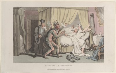 Erros em Cavaillon, do Journal of Sentimental Travels in the Southern Pro..., 1º de janeiro de 1822. de Thomas Rowlandson