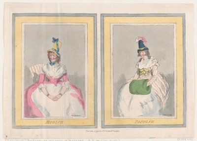Modish e Prudish, 1 de dezembro de 1791., 1 de dezembro de 1791. de Thomas Rowlandson