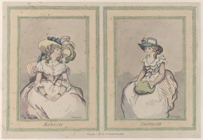Modish e Prudish, 1 de dezembro de 1791., 1 de dezembro de 1791. de Thomas Rowlandson